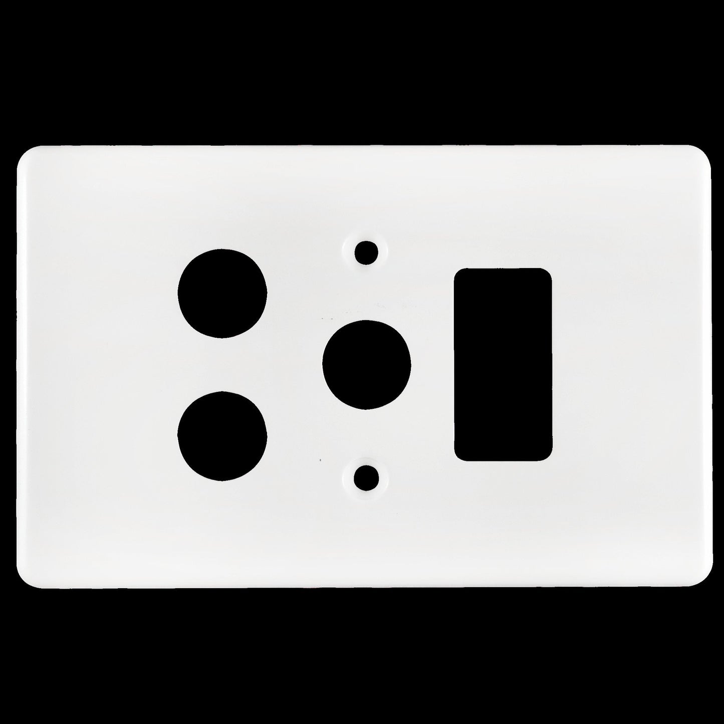 CRABTREE CLASSIC SINGLE SOCKET COVERPLATE STEEL 4X2- VERTICAL