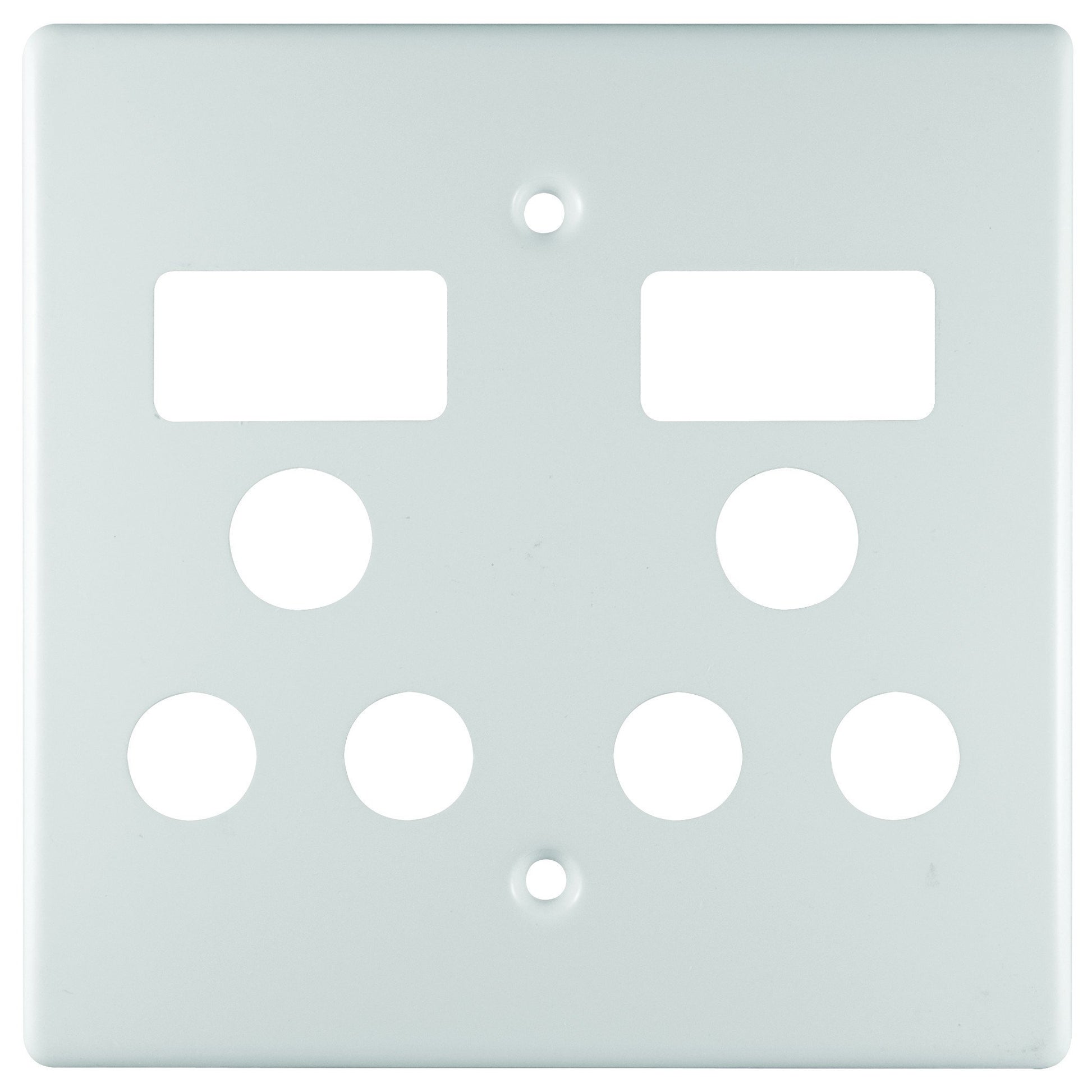 CRABTREE CLASSIC DOUBLE SOCKET COVERPLATE PLASTIC 4X4