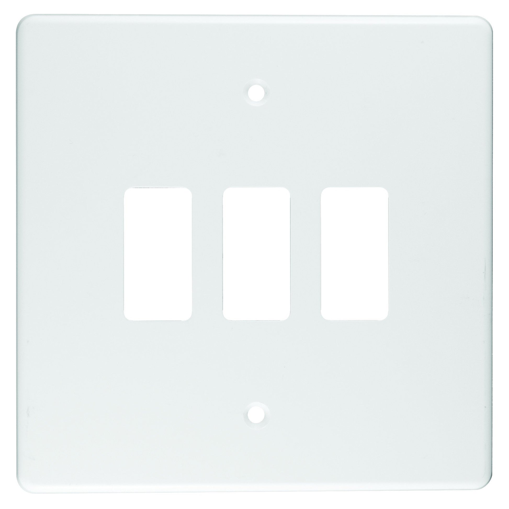 CRABTREE CLASSIC 3 LEVER COVERPLATE PLASTIC 4X4
