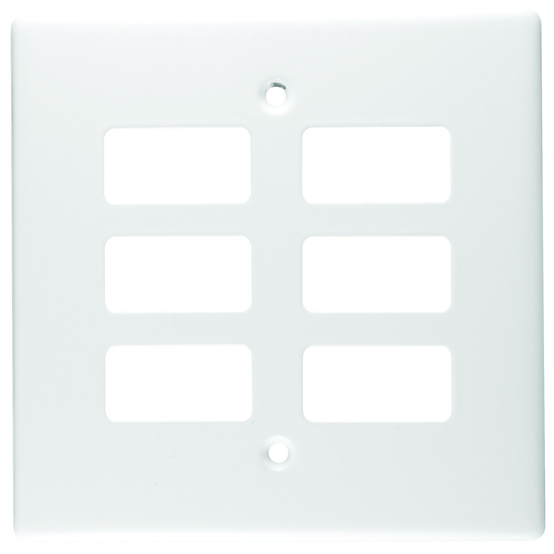 CRABTREE CLASSIC 6 LEVER COVERPLATE STEEL 4X4