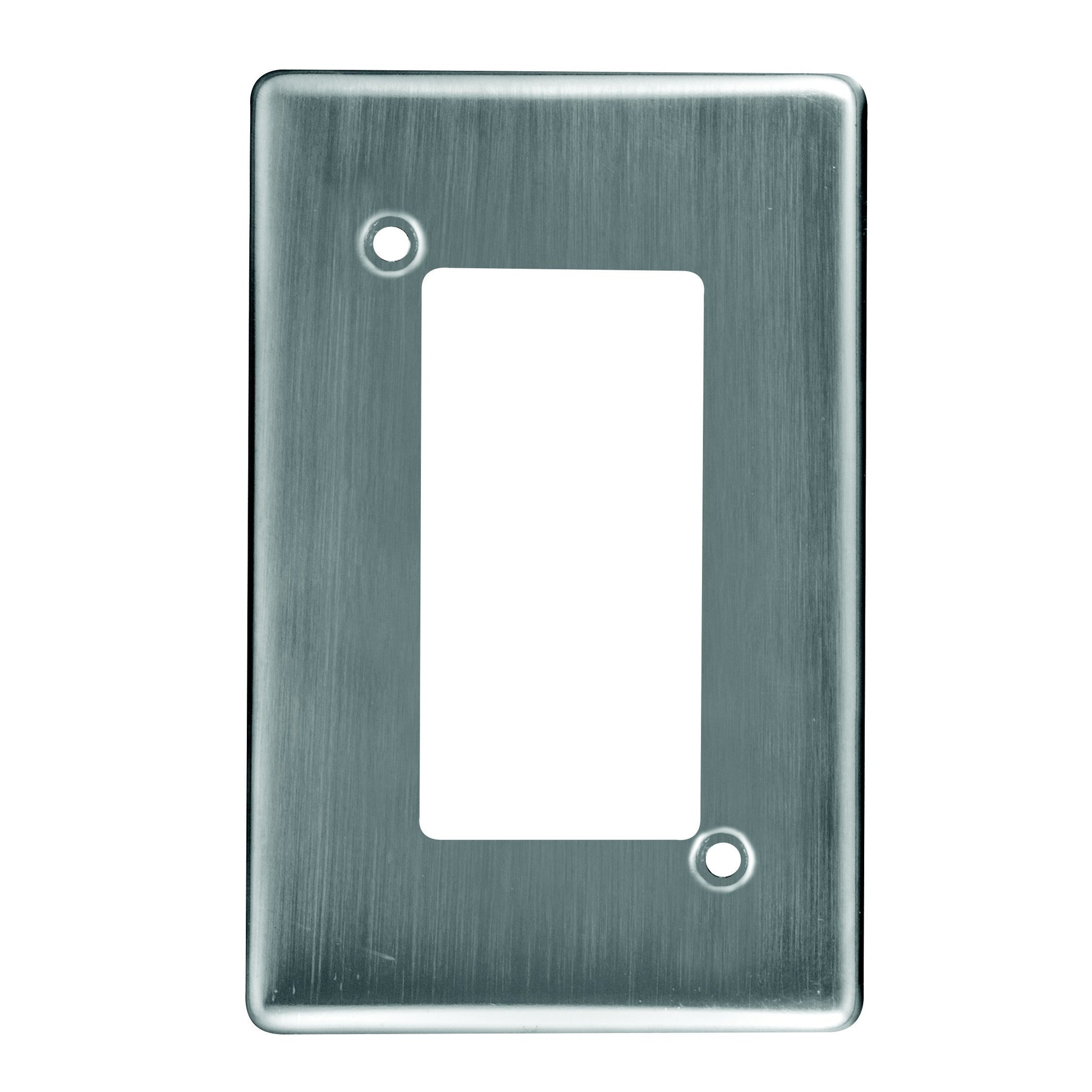 Crabtree Classic 4 Lever Steel Coverplate, Satin Chrome, 100mm x 50mm