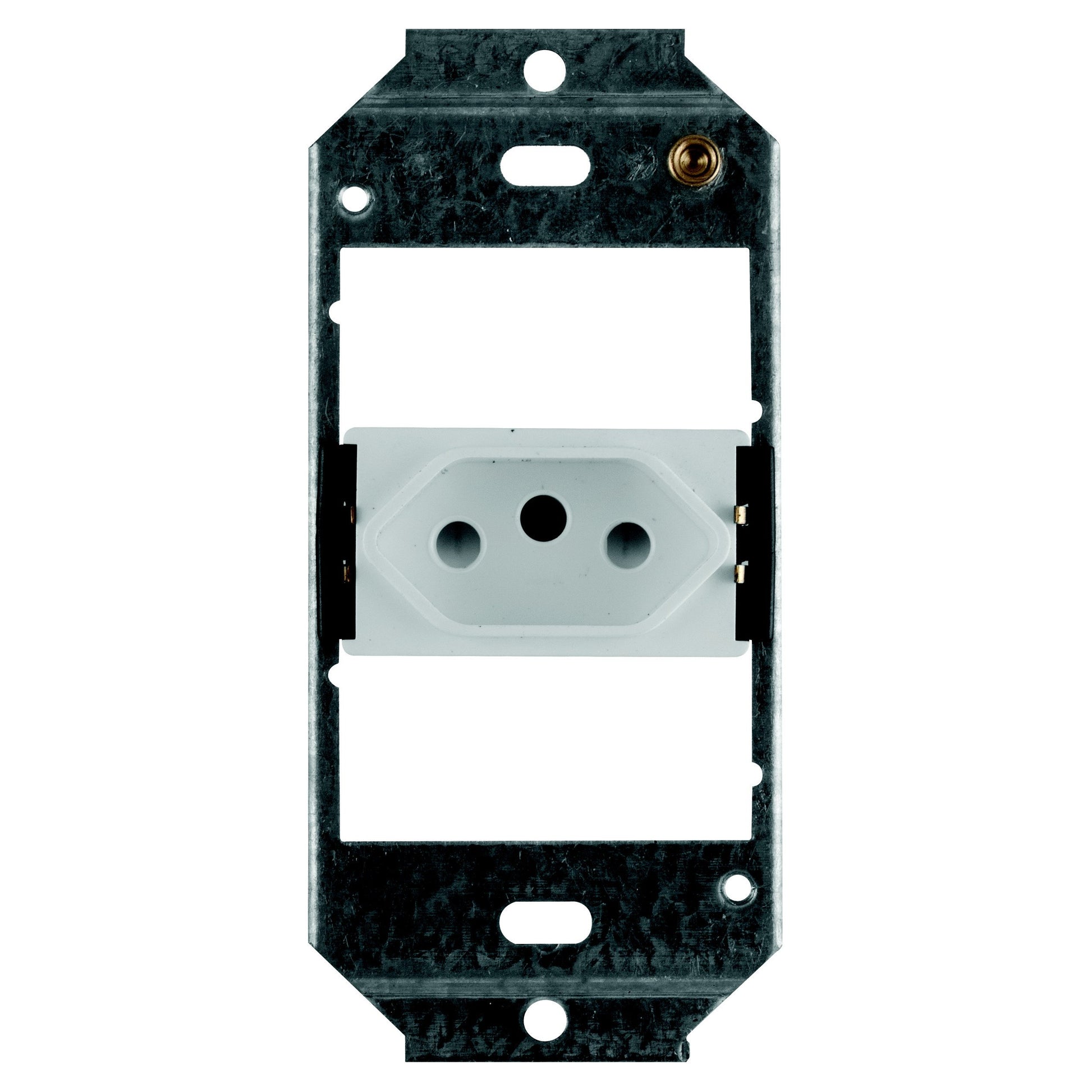 CRABTREE Classic 16A Slimline White Single Socket with 4x2 Yoke