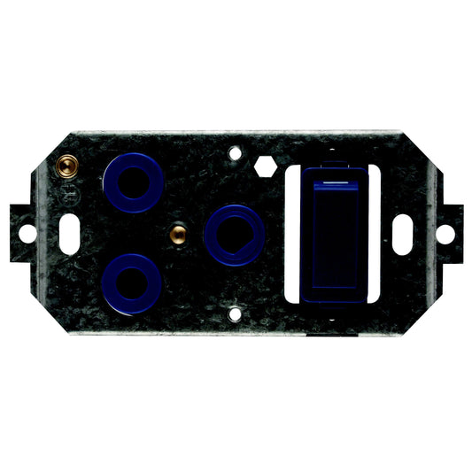 Crabtree Classic Single 16A Switch Socket with Yoke, 4x2 Vertical (Blue)