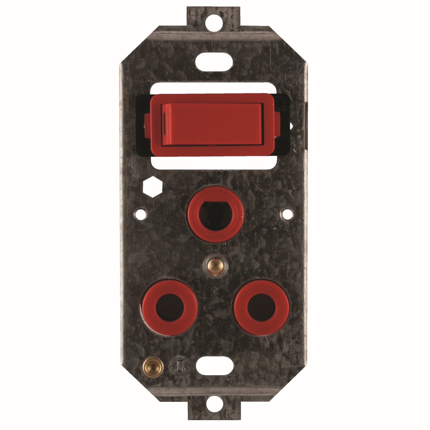CRABTREE CLASSIC Dedicated Single 16A Red Switch Socket with Yoke, 4x2 Vertical Mount