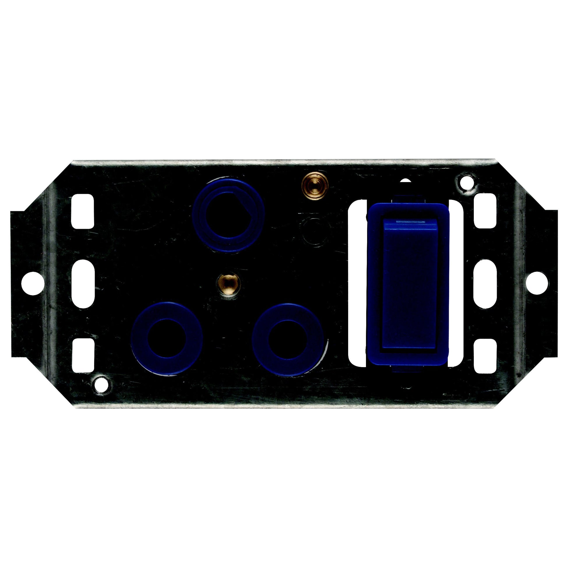 Crabtree Classic Single 16A Horizontal Switch Socket with Yoke (4x2, Blue)