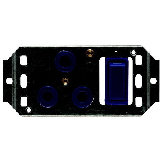 Crabtree Classic Single 16A Horizontal Switch Socket with Yoke (4x2, Blue)