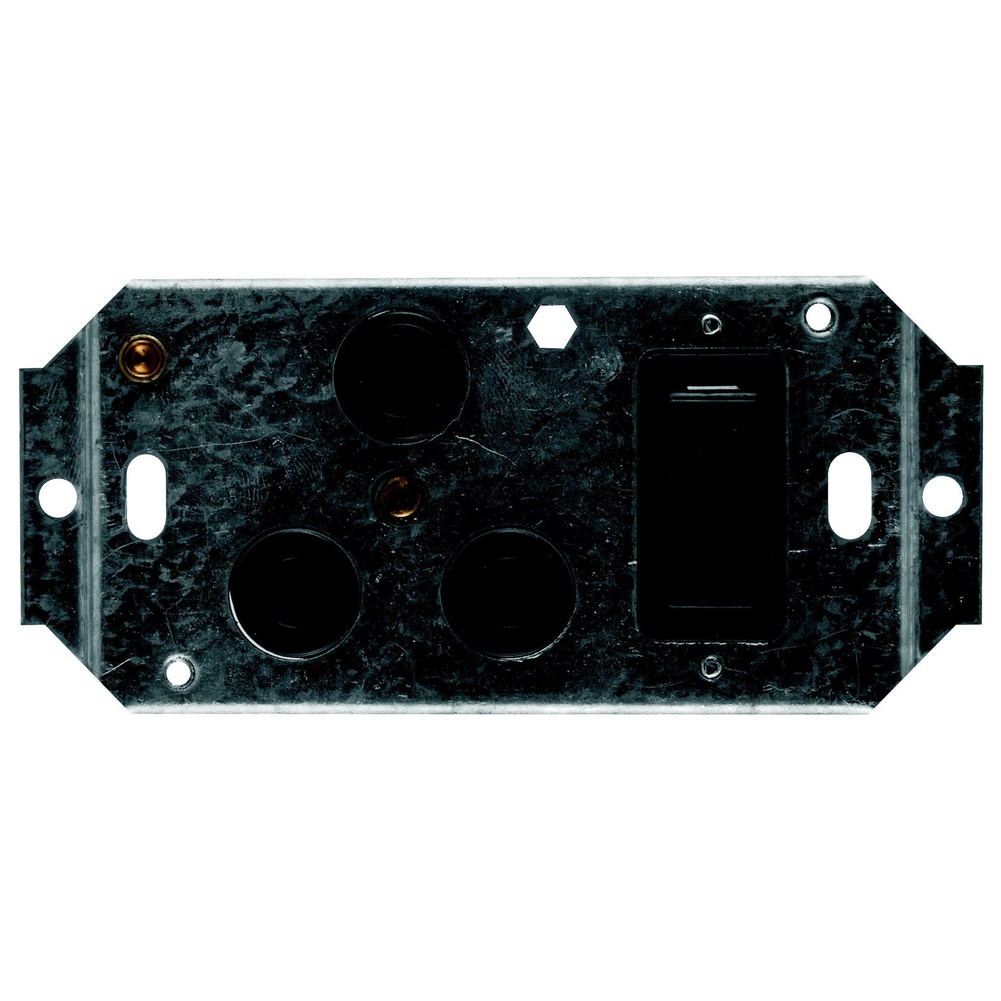 Crabtree Classic Single 16A Horizontal Switch Socket on Yoke (4x2) - Black