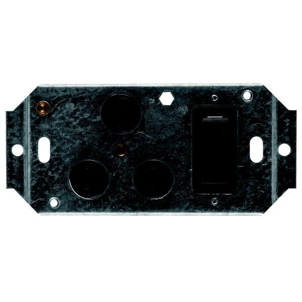 Crabtree Classic Dedicated Single 16A Switch Socket + Yoke 4x2 Horizontal (Black)