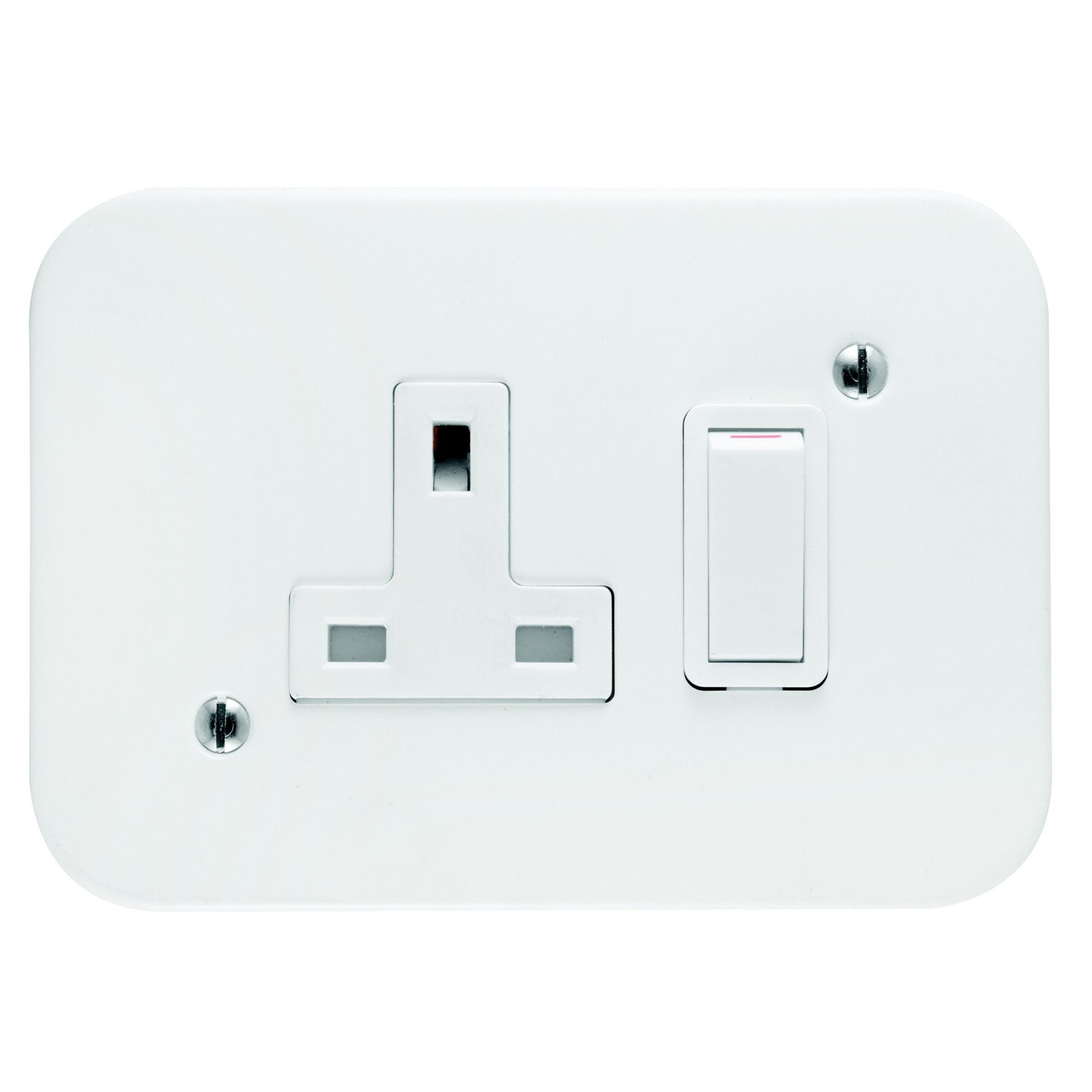 CRABTREE INDUSTRIAL 13A SINGLE SOCKET (EXPORT) + COVER 75X83