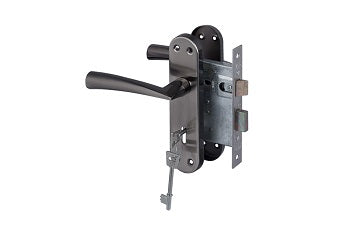 Lockset Yale 3L Dritta Satin Black