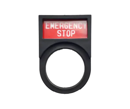 Legend Plate Emergency Stop