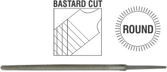 File Afile Round Bastard 100Mm Sleeve