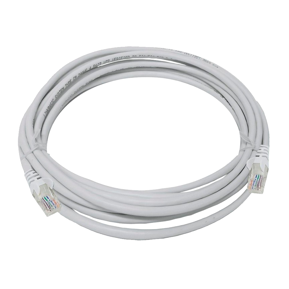 Grey Fly Lead – 5 m Patch Network Cable RJ45 CAT5e/6 – FLYLEAD5M-GREY
