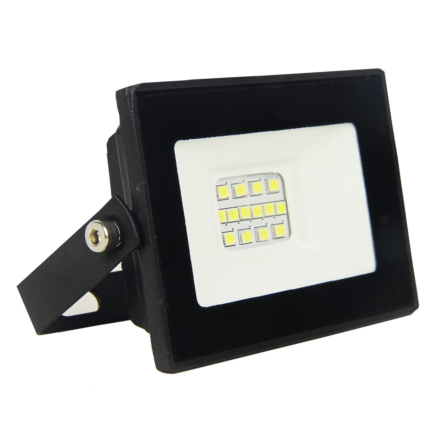 Starlit 10W Daylight 6000K IP65 Black LED Floodlight (FL28) with 2-Year Warranty, 800LM, 120º Beam Angle
