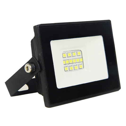 Starlit 10W Daylight 6000K IP65 Black LED Floodlight (FL28) with 2-Year Warranty, 800LM, 120º Beam Angle