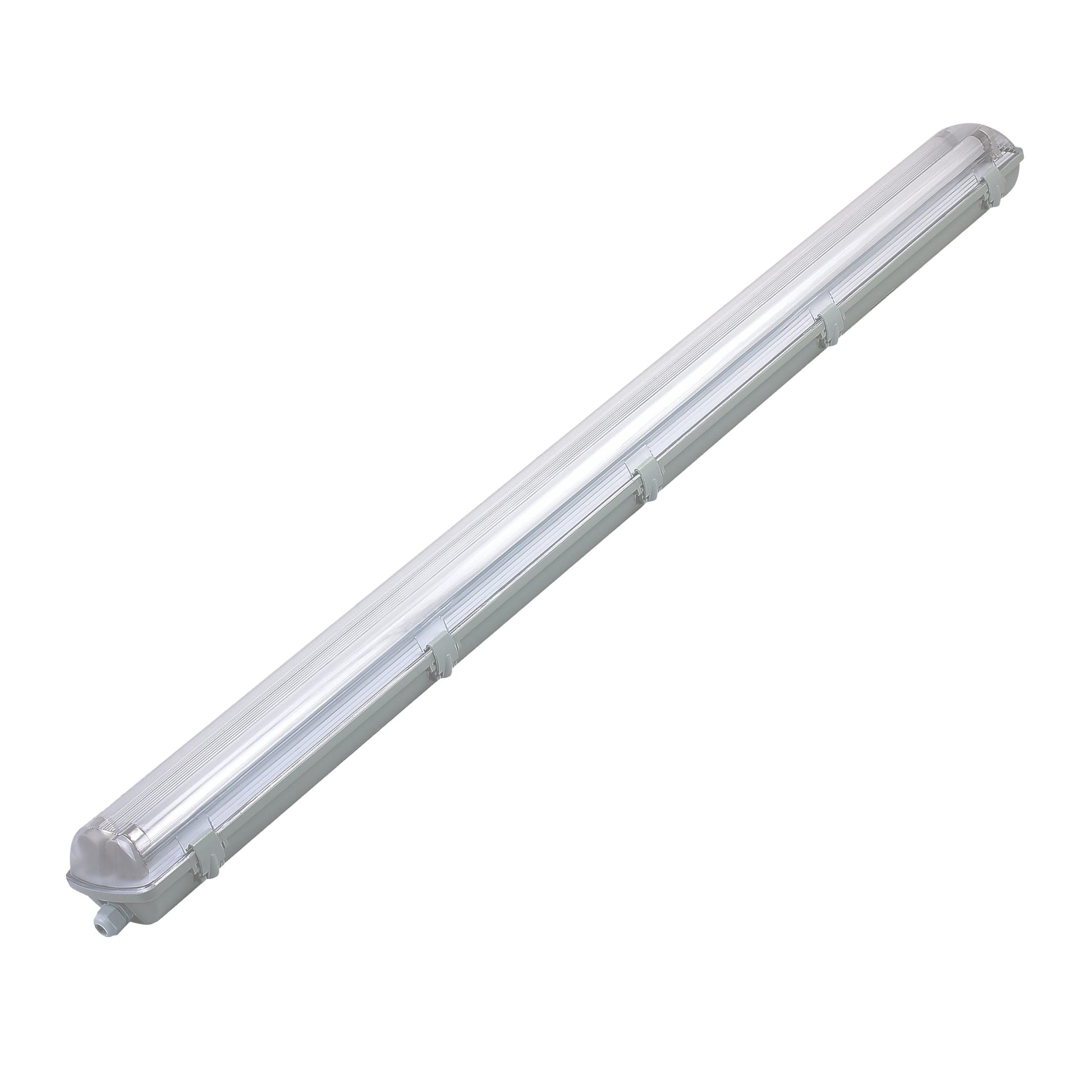 Starlit 5Ft Double T8 Electronic Weather Proof Batten, Outdoor IP65, Grey, 2x58W, 230V