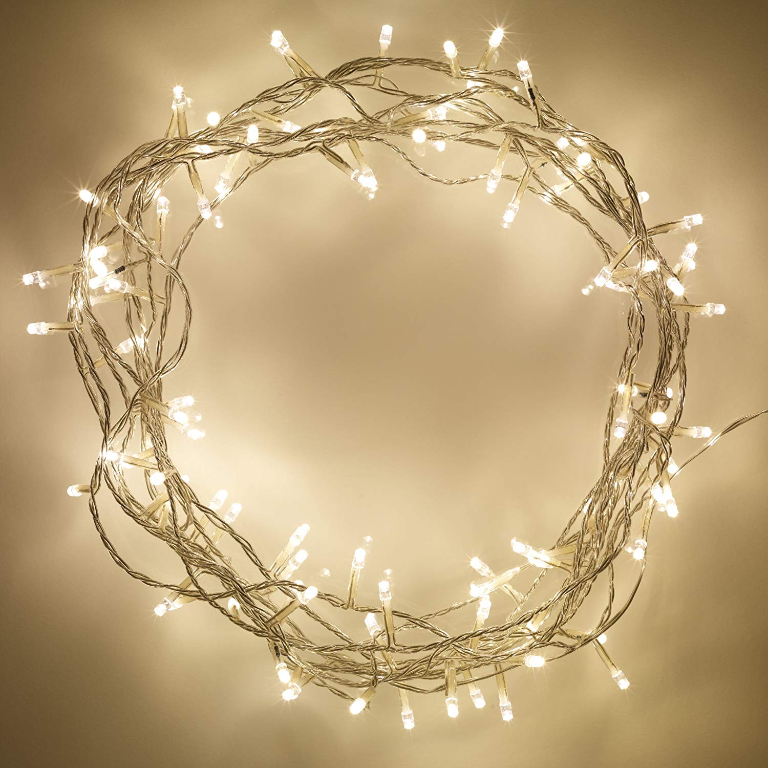 Starlit 10m 100 LED Warm White Fairy String Light, IP44 Indoor Use