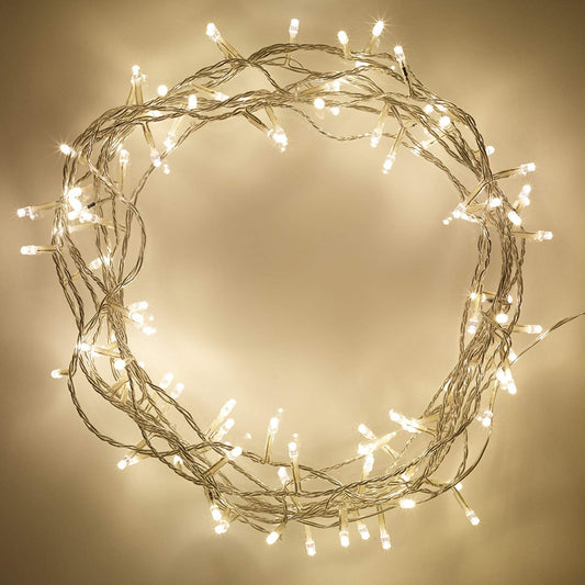 Starlit 10m 100 LED Warm White Fairy String Light, IP44 Indoor Use