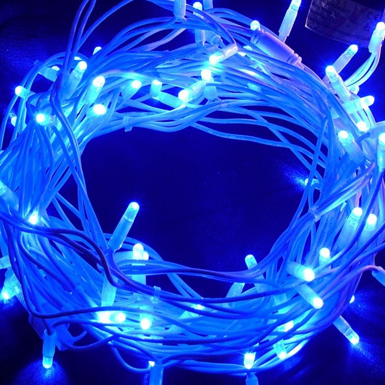 Starlit Blue LED Fairy Rope Lights, 10 Meter, 100 LED, IP44
