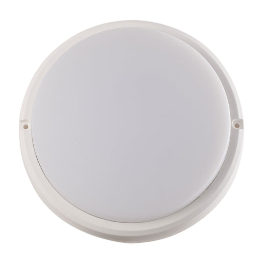Starlit 12W LED Round Wall Bulkhead IP54 Outdoor White Daylight