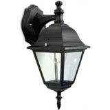 Starlit 4 Panel Down Facing Aluminium Outdoor Lantern (Lamp Excluded)