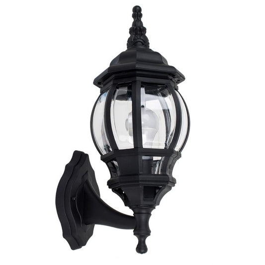 Starlit Up Facing 6 Panel Aluminium Outdoor Garden Lantern (Lamp Excluded)