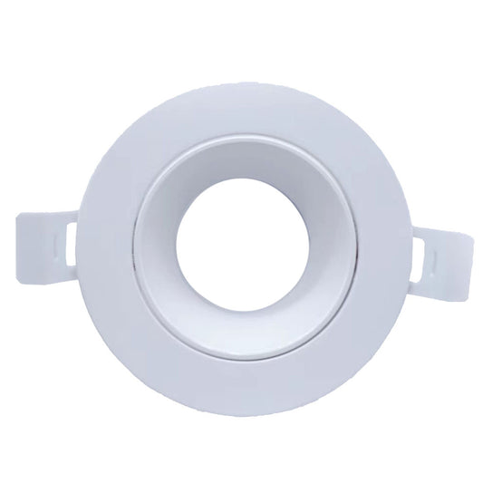 Starlit Tilt Plastic Downlighter Housing for GU10 Bulb, Max 5W, White, IP20