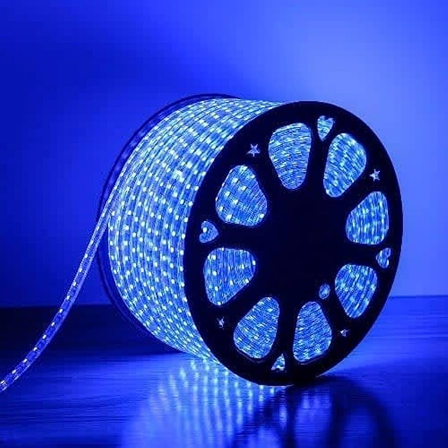 Starlit 100m Blue High Voltage LED Rope Light (6W/M, IP65, Outdoor)