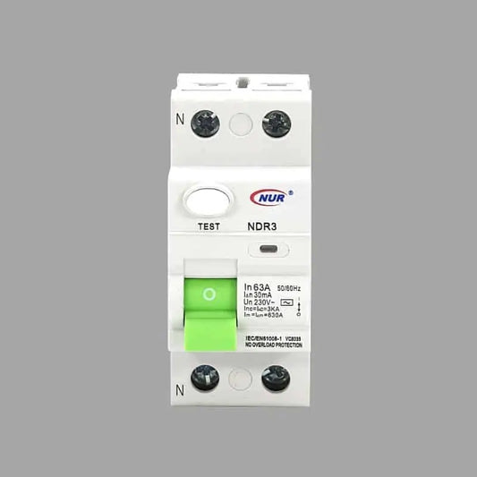NUR DIN Rail Earth Leakage Breakers official manufacturer image