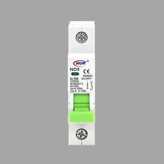 NUR DIN Rail 1-Pole Circuit Breakers — 3kA official manufacturer image