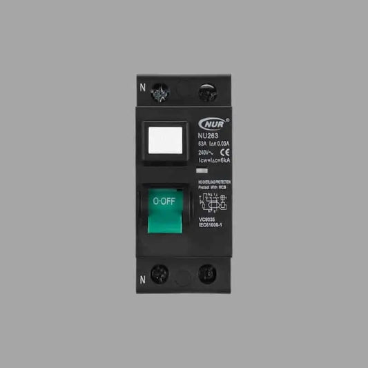 NUR Mini Rail Earth Leakage Breakers official manufacturer image