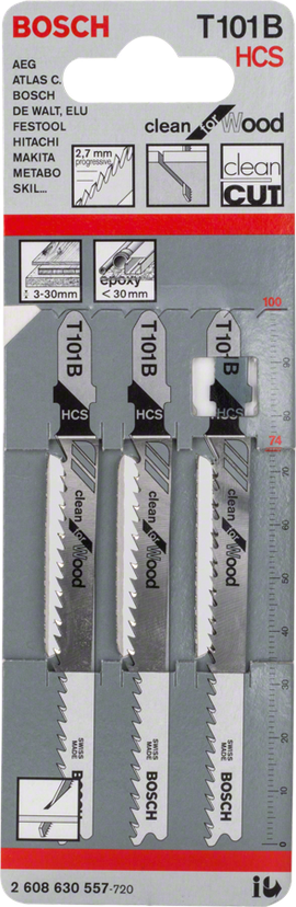 T 101 B Clean for Wood Jigsaw Blade