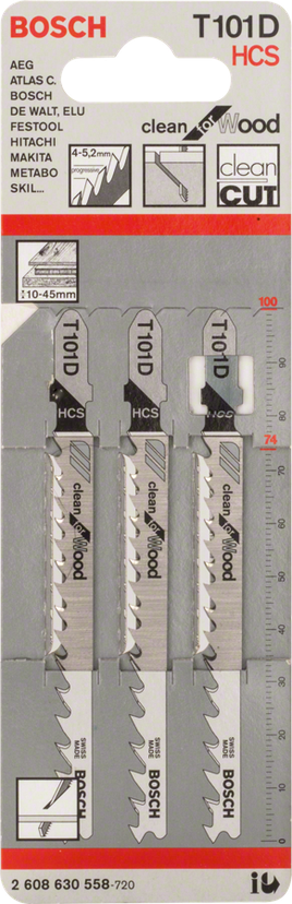 T 101 D Clean for Wood Jigsaw Blade
