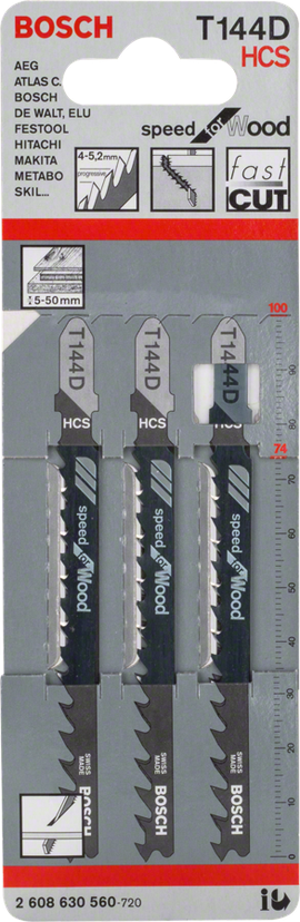 T 144 D Speed for Wood Jigsaw Blade