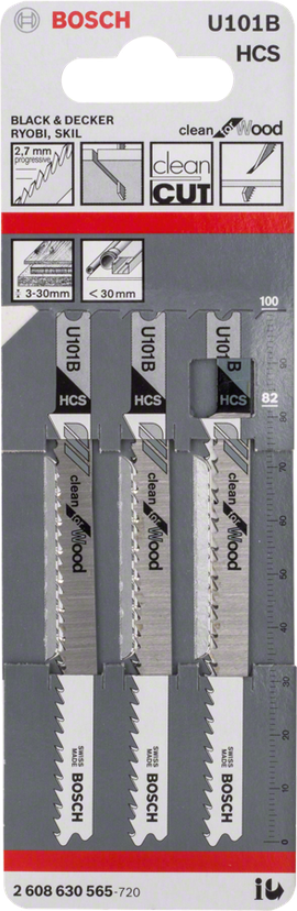 U 101 B Clean for Wood Jigsaw Blade