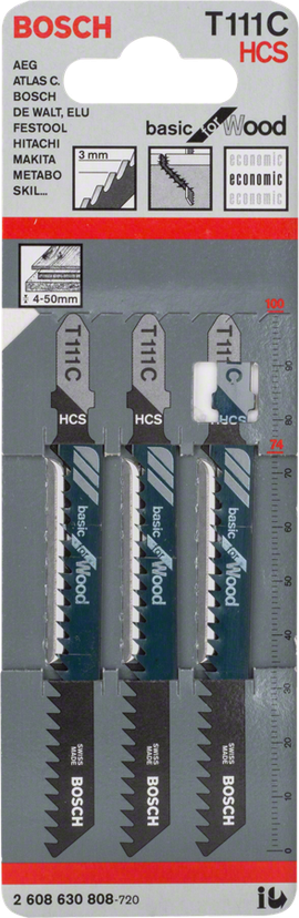 T 111 C Basic for Wood Jigsaw Blade