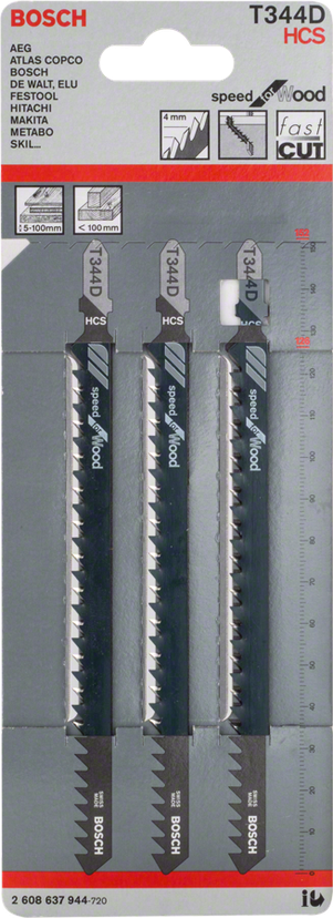 T 344 D Speed for Wood Jigsaw Blade