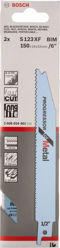 S 123 XF Progressor for Metal Reciprocating Saw Blade