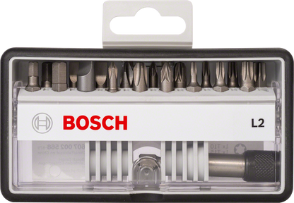Extra Hard Screwdriver Bit Set, Robust Line, 12+1-Piece