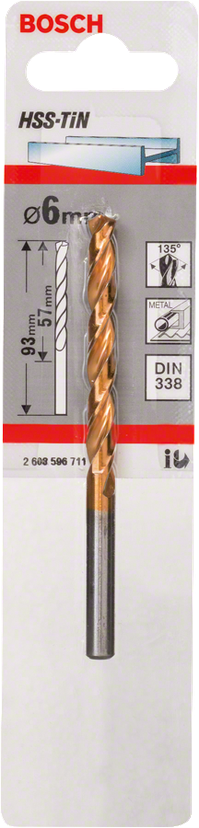 HSS Twist Drill Bit TiN-coated
