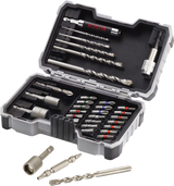 Extra Hard Concrete Drill and Screwdriver Bit Set, 35-Piece