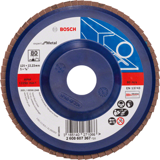 X551 Expert for Metal Flap Discs, Straight Version, Plastic