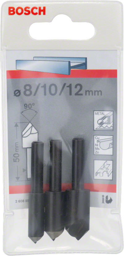 HSS Countersink Bit Set, Cylindrical Shank
