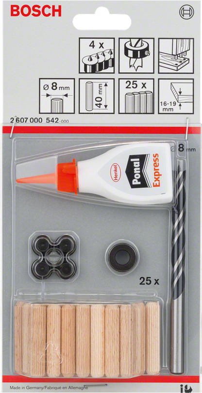 Wooden Dowel Set, 27-piece