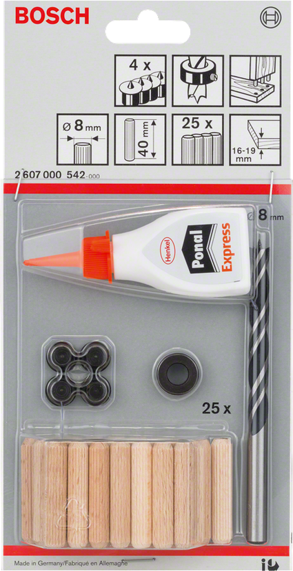 Wooden Dowel Set, 27-piece