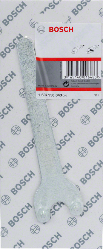Two-Hole Spanner for Angle and Straight Grinders