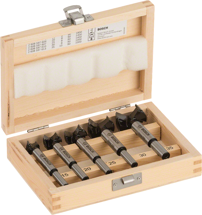 Hinge Cutting Bit Set, Tungsten Carbide Tipped, 5-piece – Daynight ...
