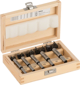 Hinge Cutting Bit Set, Tungsten Carbide Tipped, 5-piece
