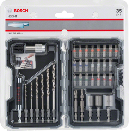 Extra Hard Screwdriver Bit Set, 35-Piece