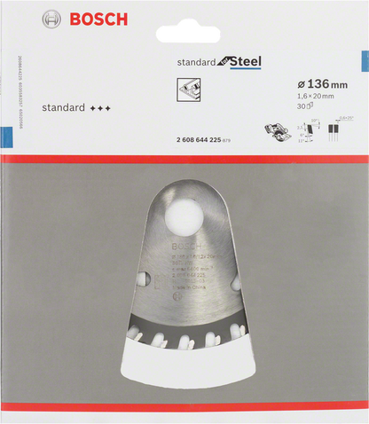 Standard for Steel Circular Saw Blade For Cordless Saws